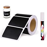 Los mejores  - Joyoldelf - 150 etiquetas impermeables autoadhesivas con lápiz- etiquetas adhesivas para cocina- para tarros de especias…